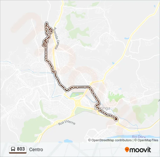 803 Bus Line Map