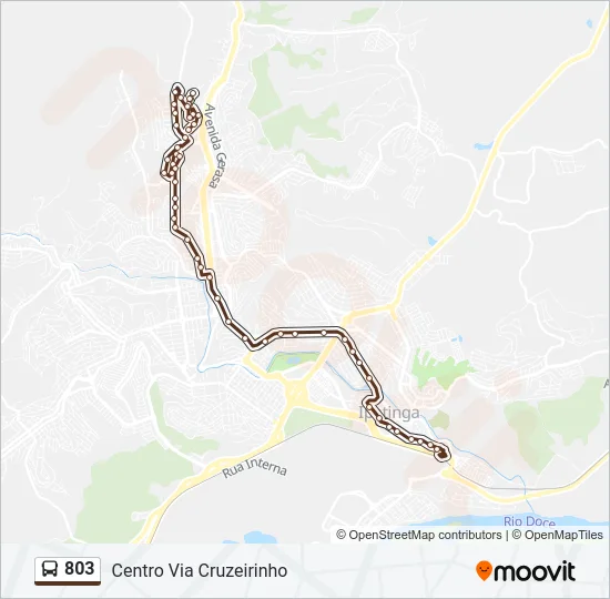 803 Bus Line Map