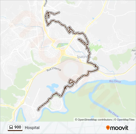 900 Bus Line Map