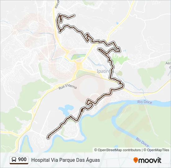 900 Bus Line Map