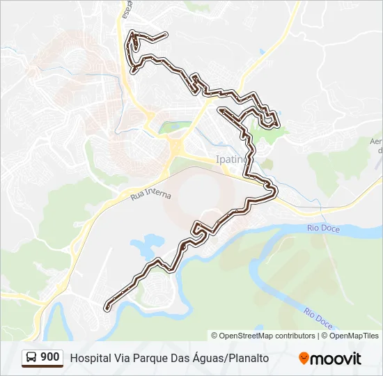 900 Bus Line Map