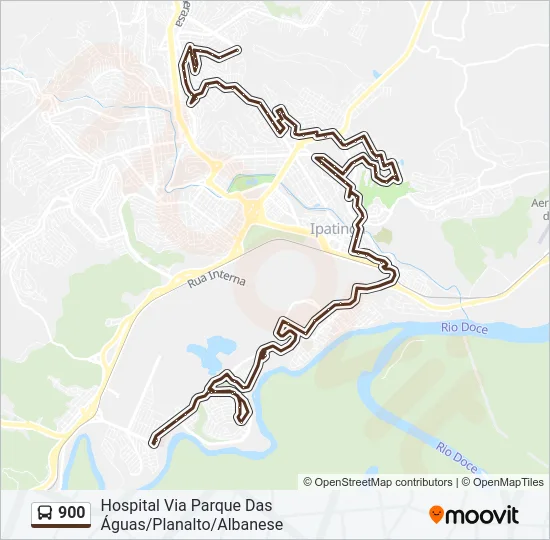900 Bus Line Map