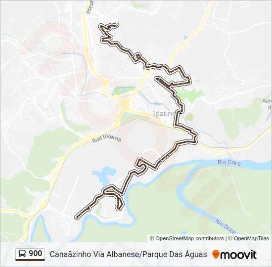 900 Bus Line Map