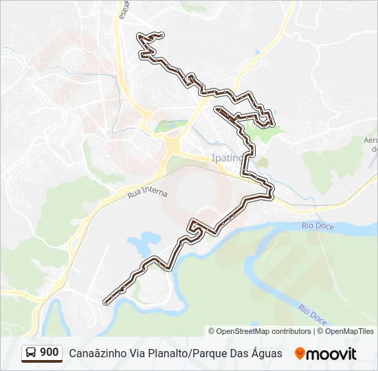900 Bus Line Map