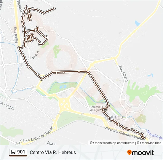 901 Bus Line Map
