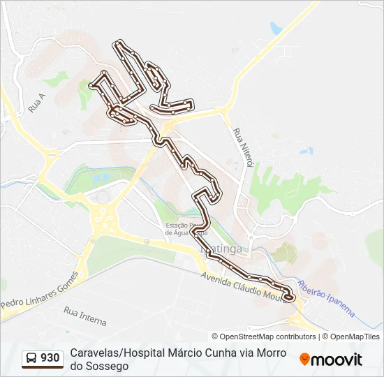 930 Bus Line Map