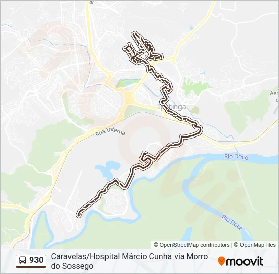 930 Bus Line Map