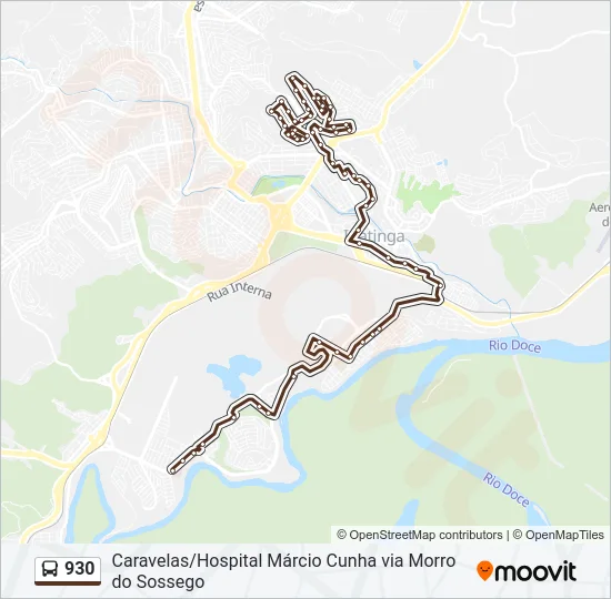 930 Bus Line Map