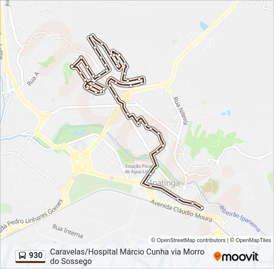 930 Bus Line Map