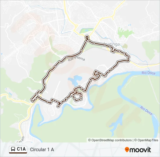 C1A Bus Line Map