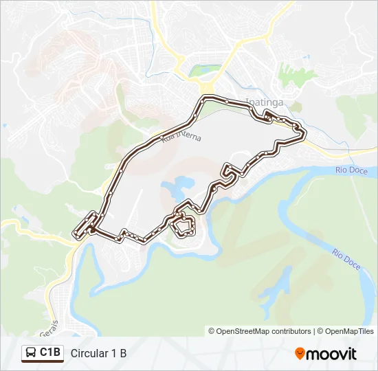 C1B Bus Line Map