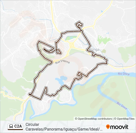 C2A Bus Line Map