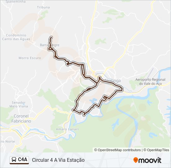 C4A bus Line Map