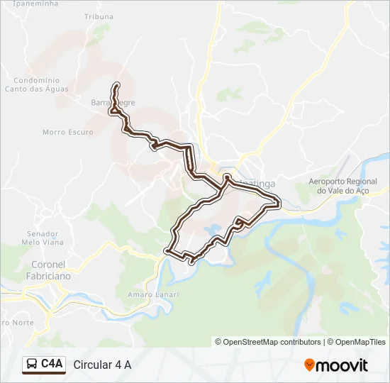 C4A Bus Line Map