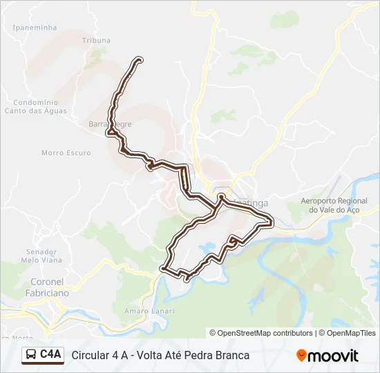 C4A Bus Line Map
