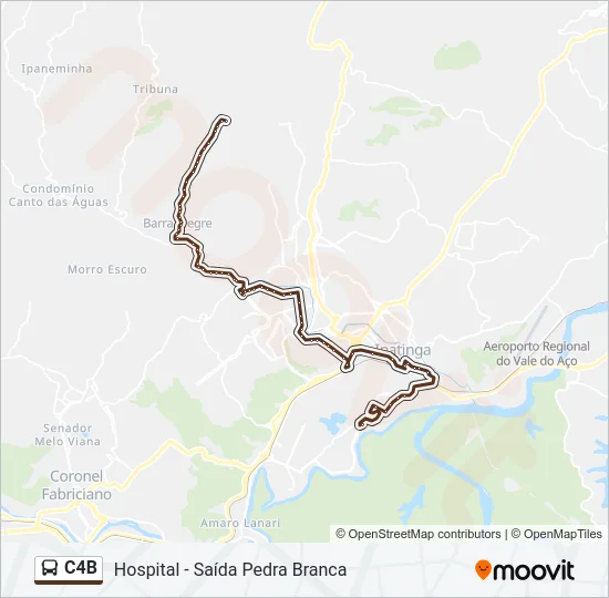 C4B Bus Line Map