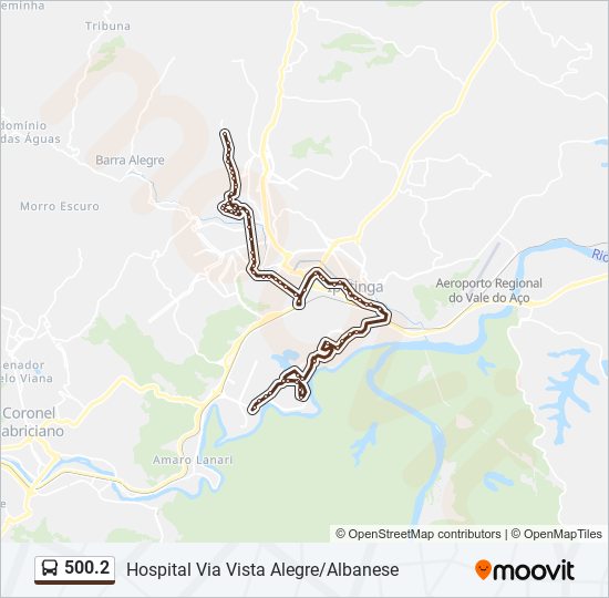 Mapa de 500.2 de autobús