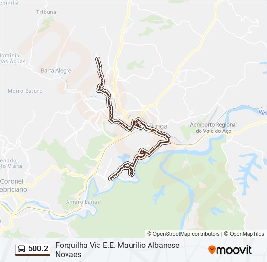 Mapa de 500.2 de autobús