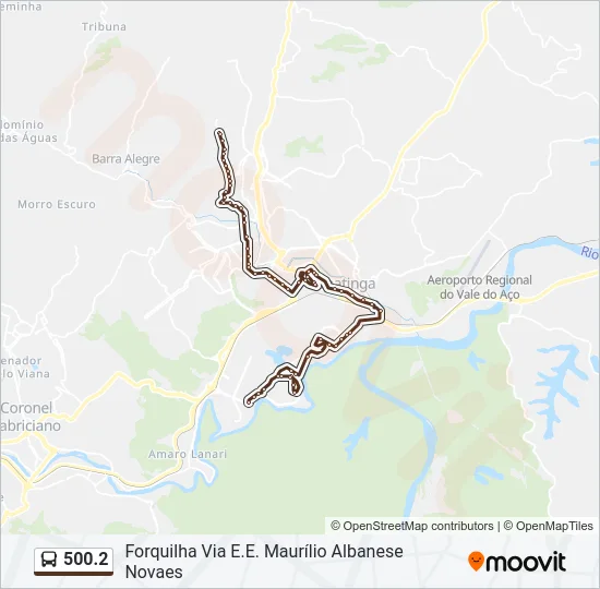 500.2 Bus Line Map