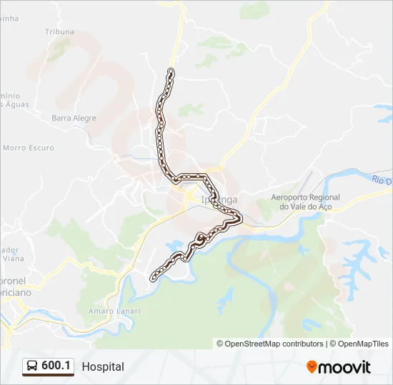 600.1 Bus Line Map