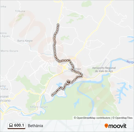 600.1 Bus Line Map