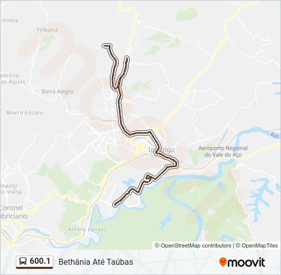 600.1 Bus Line Map