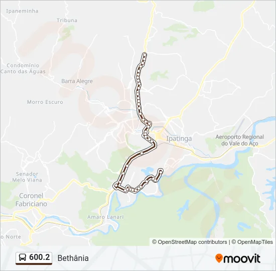 600.2 Bus Line Map