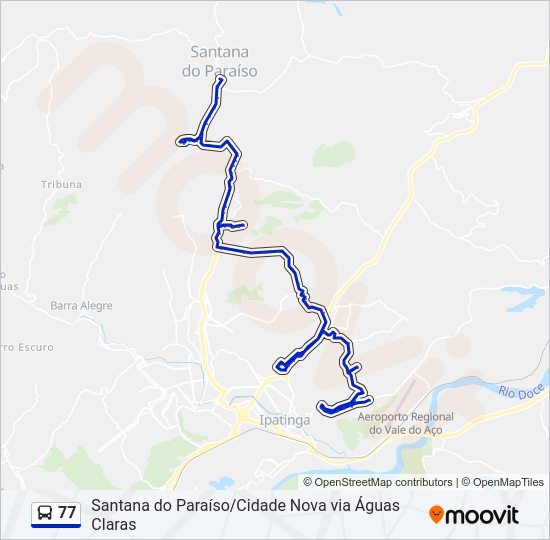 77 Bus Line Map