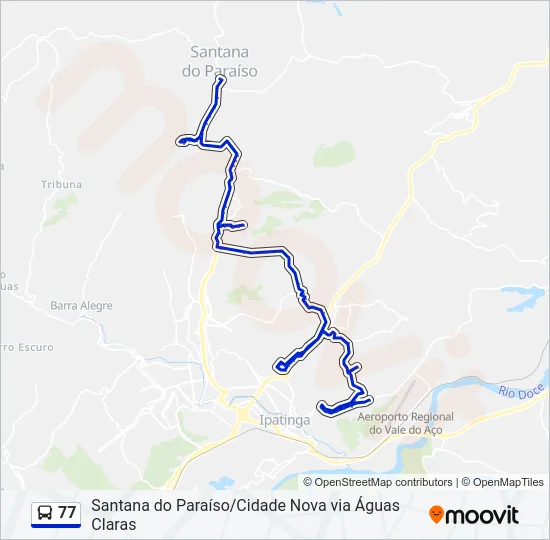 77 Bus Line Map
