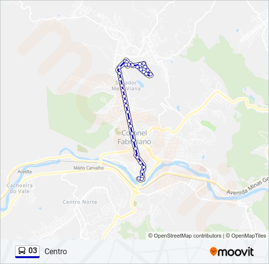 Mapa de 03 de autobús