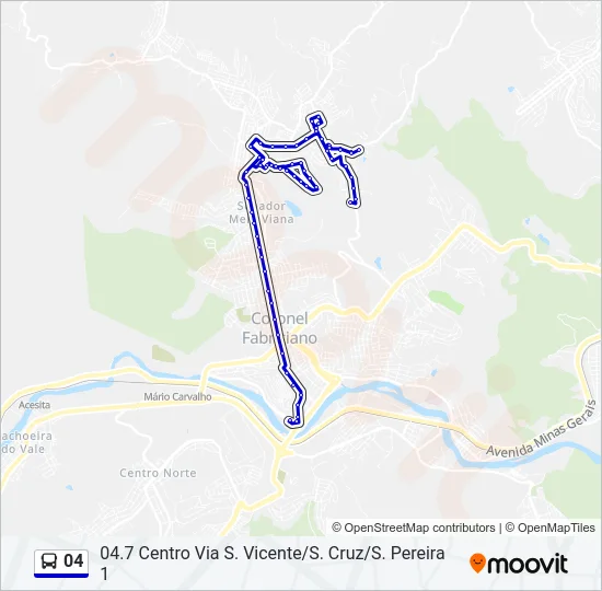 Mapa de 04 de autobús