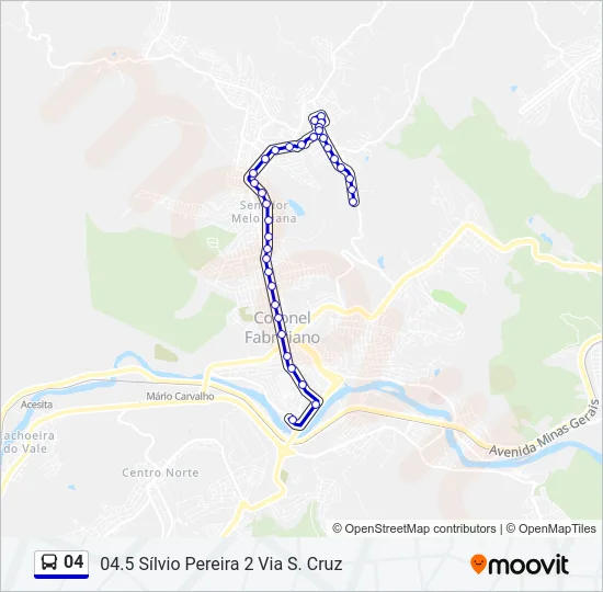 Mapa de 04 de autobús