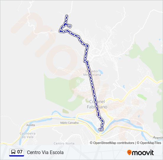 Mapa de 07 de autobús