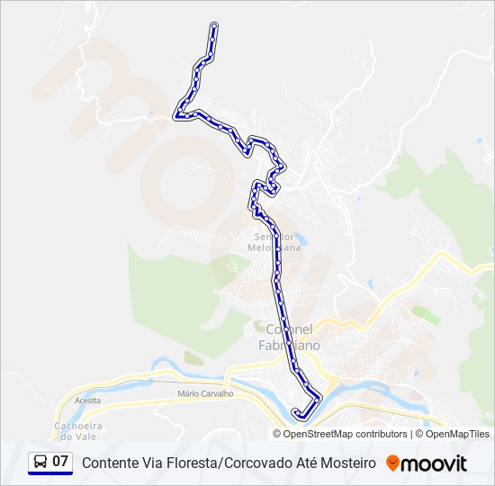 Mapa de 07 de autobús