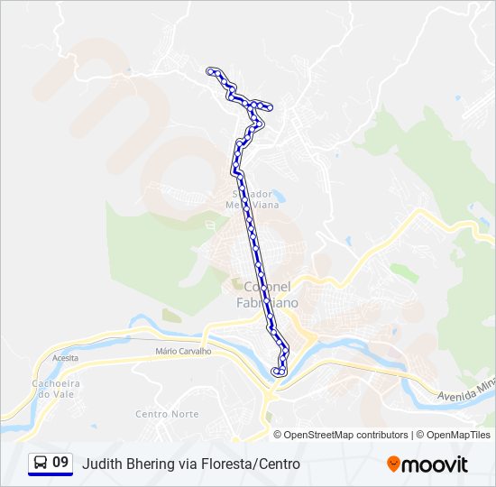 Mapa de 09 de autobús