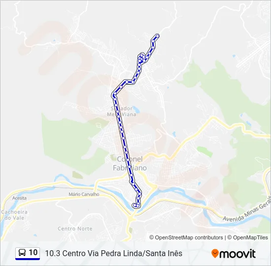 10 Bus Line Map