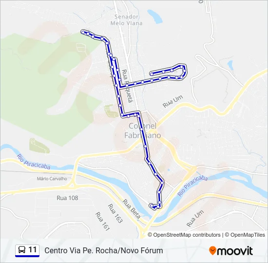 11 Bus Line Map