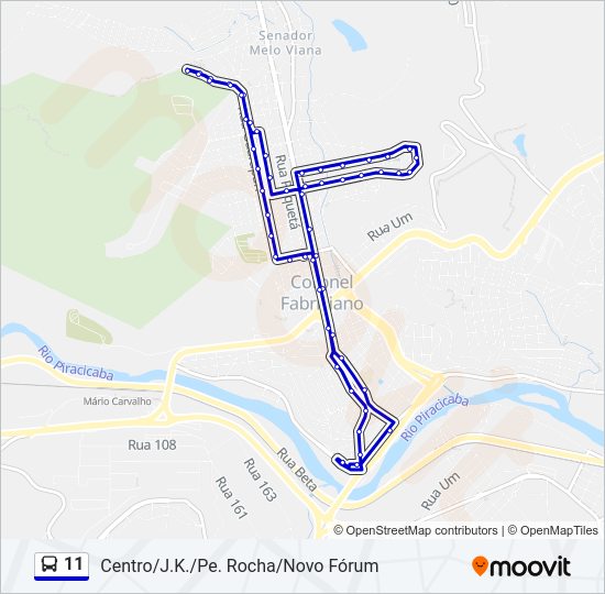 11 Bus Line Map