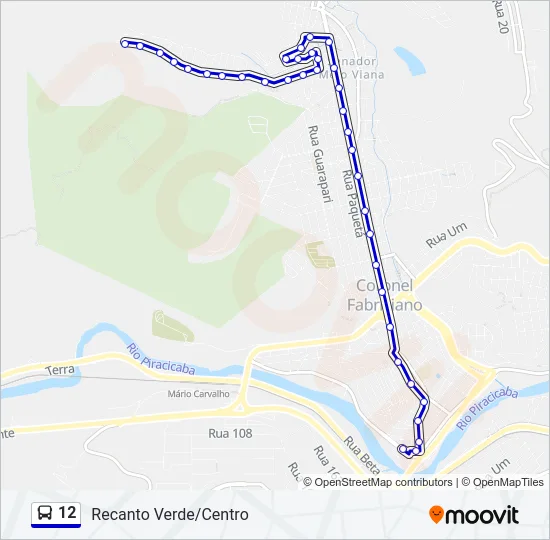 12 Bus Line Map