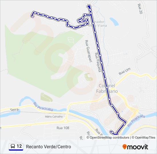 12 Bus Line Map