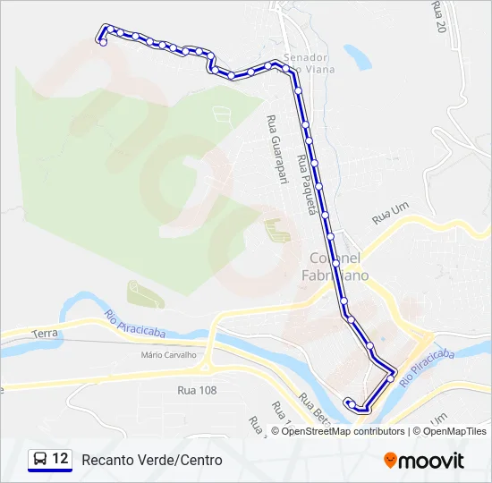 12 Bus Line Map