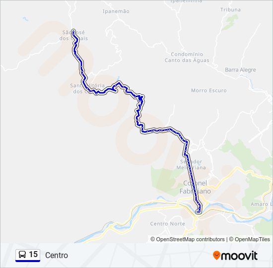 Mapa de 15 de autobús