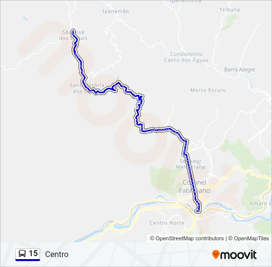15 Bus Line Map
