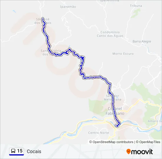 15 Bus Line Map