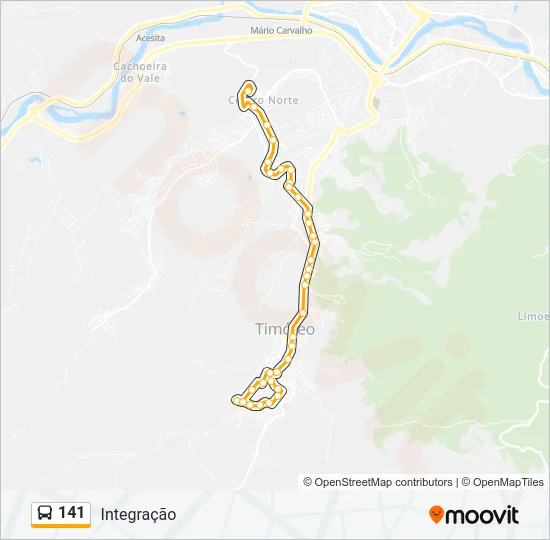 141 Bus Line Map