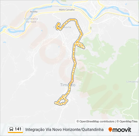141 Bus Line Map