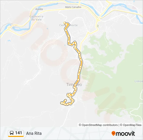 141 Bus Line Map