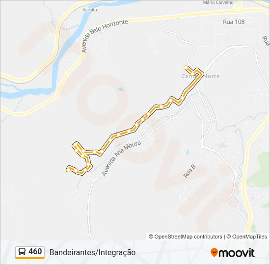 460 Bus Line Map
