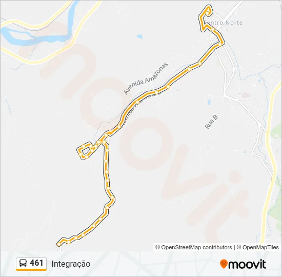 461 Bus Line Map