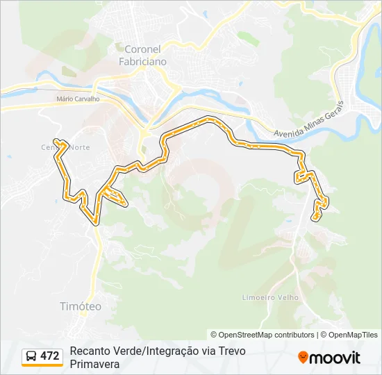 472 Bus Line Map